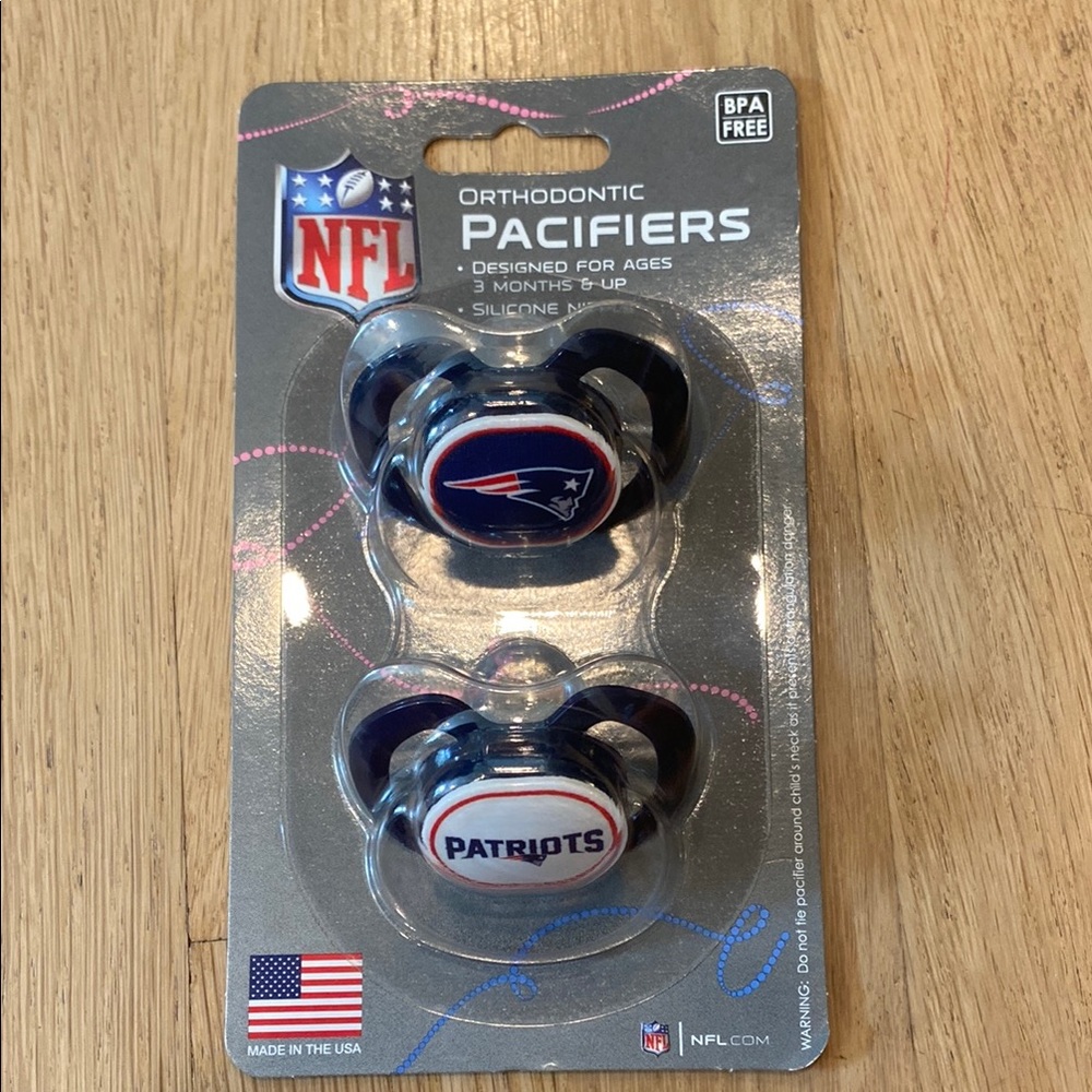 New England Patriots Baby Pacifiers